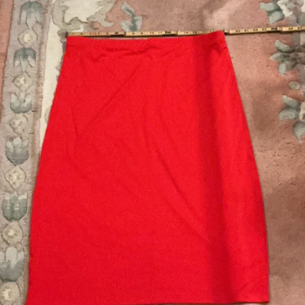 SHEIN Vibrant Scarlet Pencil Skirt